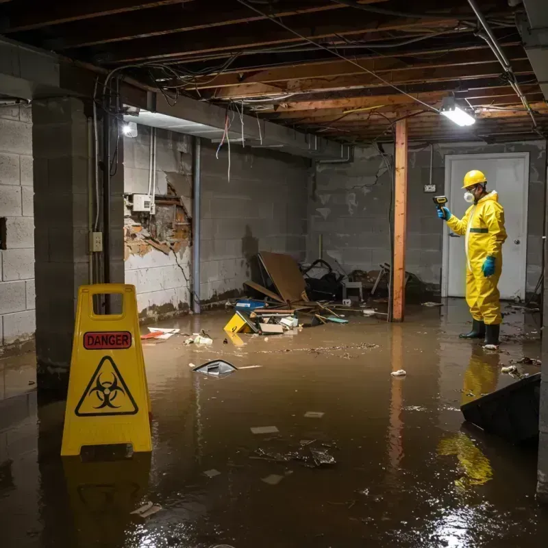 Flooded Basement Electrical Hazard in Ohio County, KY Property